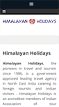 Mobile Screenshot of himalayan-holidays.com