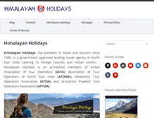 Tablet Screenshot of himalayan-holidays.com